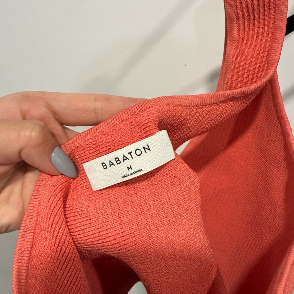 Babaton Coral One-Shoulder Sculpt Knit Ribbed Top - Picture 3 of 3
